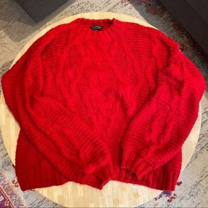 Miss Selfridge red sweater